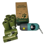 Kit Dispensador Bolsas Mascotas C/lámpara+120 Biodegradables