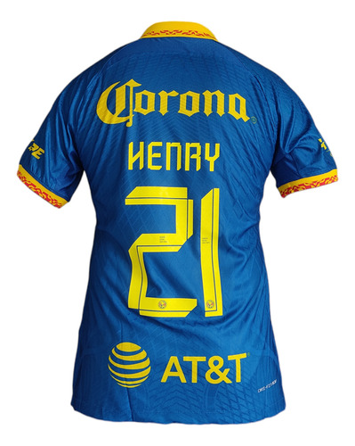 Playera Ame Rica Henry #21 Local Amarilla 