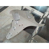 Escudo Completo Guitarra Stratocaster Aço Inox Com Humbucker