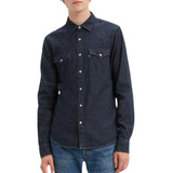 Camisa De Jean Levis Classic Western Hombre Celeste