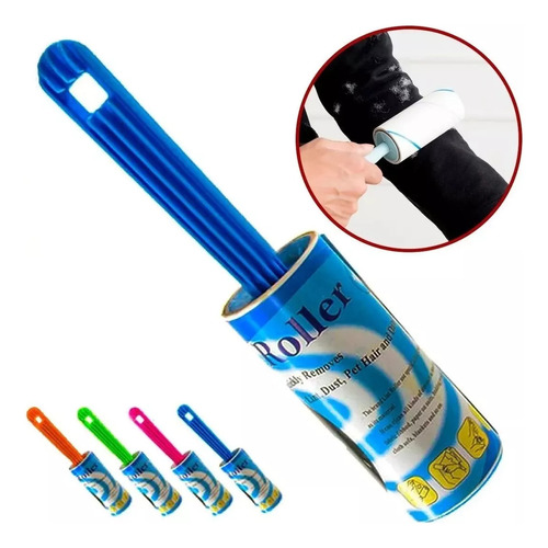 Rodillo Lint Roller Quita Saca Pelusa Pelos Mascota Ropa 20h