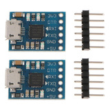 2pcs Cp2102 Módulo Micro Usb 2.0 A Ttl Convertidor Serial