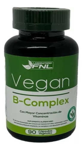 B Complex Vegana Complejo B B12 Vitamina Fnl