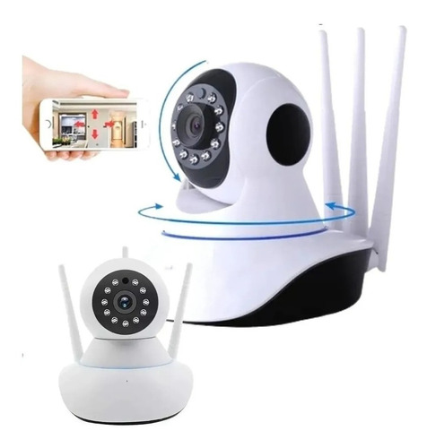 Camara Robotica Inalambrica Wifi 3 Antenas 360º V.noct 1080p