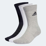 Meias adidas Amortecidas Cano Alto 3 Pares Cinza - Ia3951