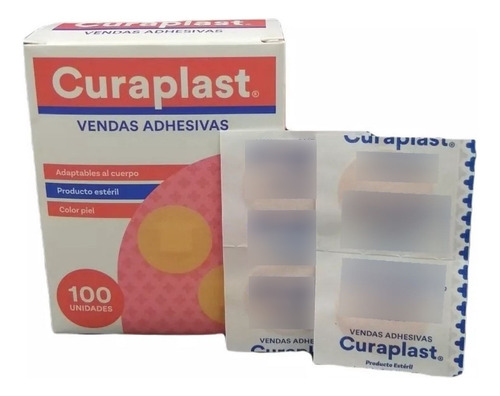 Parche Curita Curaplast 100unidades - Vendas Adhesivas 