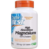 Doctor's Best Magnesio De Alta Absorción 100 Mg 120 Tabletas