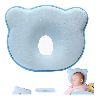 Almohada Correctora Plagiocefalia Say Cheese Memoria Azul 0-6 Meses | MercadoLibre