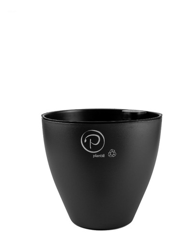 Vaso Auto Irrigável Plantiê Preto Fosco Horta Flores Urbana