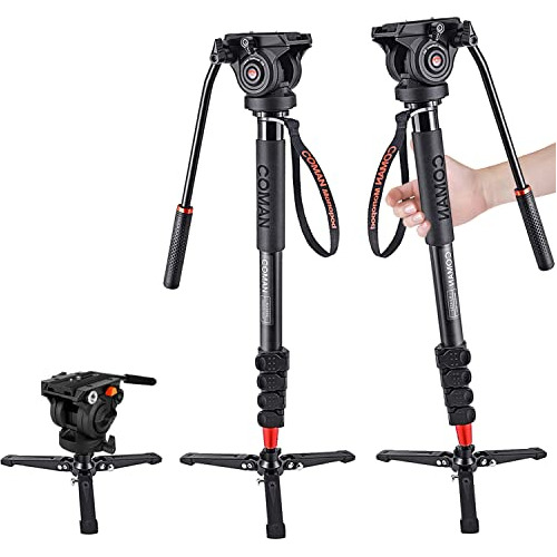 Monopod, Coman Kx3232 73.2 Inch Professional Monopod TriPod