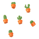 Refrigerador Lindo Suculento Imán Planta Botón Cactus, 6 Uni
