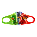 Máscaras Reutilizável Tipo Ninja Série Pj Masks 3 Unidades