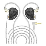 Audífonos Kz As16 Pro Con Mic Sonido D Alta Fidelidad D Lujo Negro