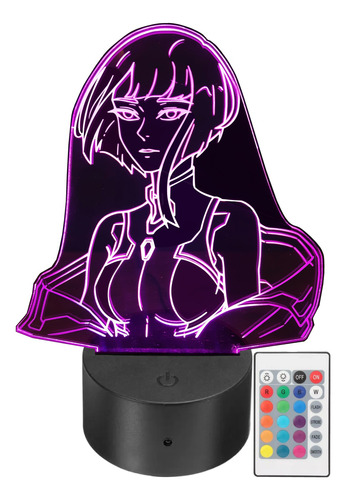 Lámpara Led Lucy Cyberpunk Edgerunners Rgb Personalizada