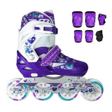 Patines Semiprofesionales Canariam Roller Pink + Proteccion