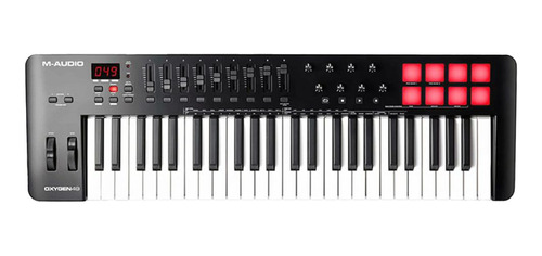 Teclado Controlador Midi Mkv 49 Teclas Black M-audio Oxygen