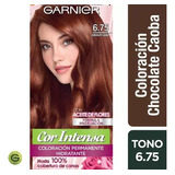 Kit Tintura Garnier Cor Intensa Tono 6.75 Chocolate Caoba