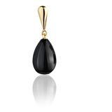 Pingente Ônix Negro Natural Ouro 18k