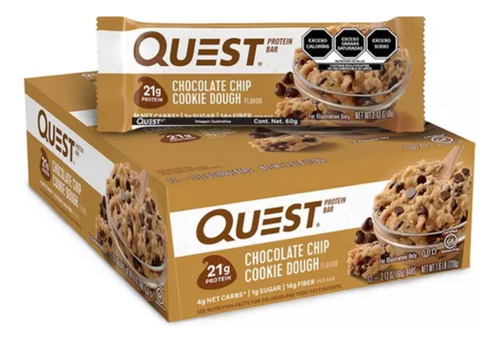 Quest Protein Bar, Chocolate Chip Cookie Dough