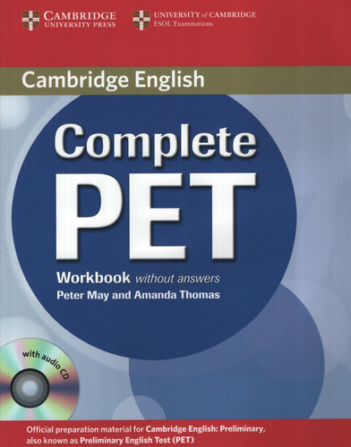 Complete Pet - Workbook No Key + Audio Cd