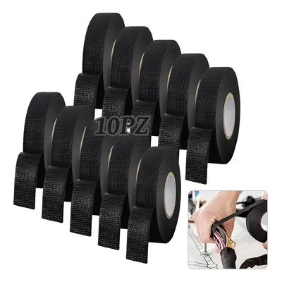 10 Pcs 15m Cinta Aislar Tela Automotriz Resiste Alta Temp