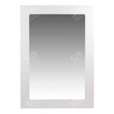 Espejo Pared Marco Madera Laqueado Blanco Brillant 50x70 Cm