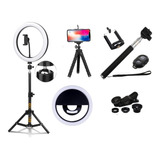 Kit Youtuber Tripé Acessorios Para Celular Live Blogueira