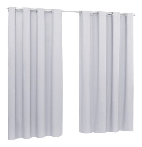 Cortina Blecaute Pra Sala Varanda 2,80x2,50m Blackout Pvc Cor Branco