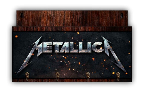 Porta Chaves Rock Banda Metallica Parede Sala Envio Imediato