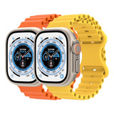 Correa Silicon Colors Compatible Con Apple Watch Ultra 2pcs