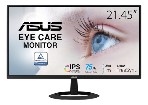 Monitor Asus Ips 22 Pulganas 1080 Gamer Oficina 75hz 5ms Color Negro 110v/220v