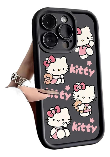 Funda Blanda Sanrio Hello Kitty Para iPhone 15 11 13 12 14