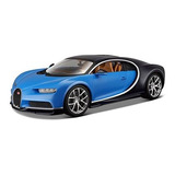 Coche De Juguete Bugatti Chiron Azul 1/18