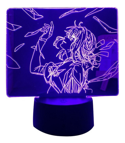 Anime Luz Led Violeta Evergarden Para Dormitorio Decoración