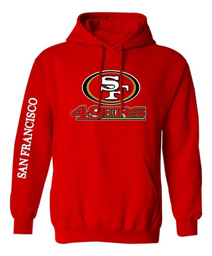 Sudadera Mod Nfl San Francisco 49ers Estampado En Vinil