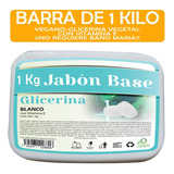 1 Kg Jabón Base Blanca De Glicerina Alta Dureza Vegano