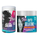 Creme Curly Styling Poter 800g+ Gelatina Ativador Soul Power