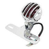 Farol Stop Rejilla Porta Patente Custom/bobber/café Moto