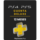 Play Station Plus 12 Meses Deluxe Premium Ps5 Ps4 Eeuu