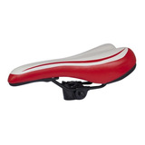 Asiento Bicicleta Montaña Mtb-201 Blanco/rojo Broche Forza