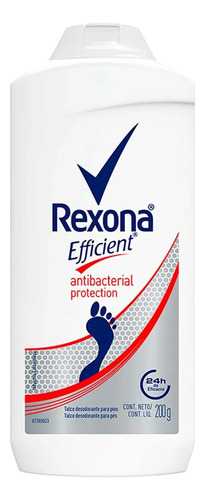 Talco Rexona Efficient Antibacterial 200 Gr