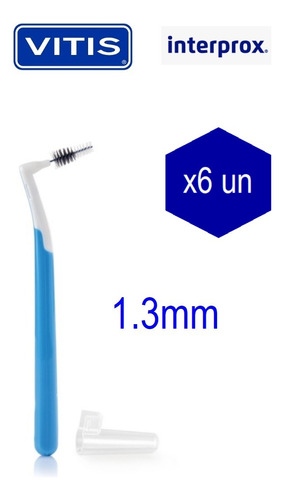 Cepillo Interprox Plus Cónico 1.3mm Pack X6 Unidades