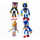 Sonic The Hedgehog Juguete Tails, Shadow, Metal Sonic 12cm