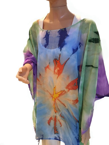 Tunicas  Camisolas Pintadas A Mano Batik Talles Especiales