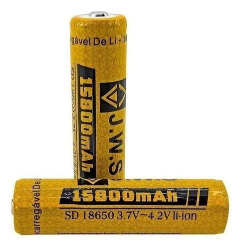2 Bateria 18650 15800mah 4.2v C/ Chip Série Gold Jws