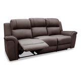 Sofa Reclinable Piel Genuina Helena - Confortopiel, 3 Plazas