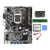 Placa Base Minera B75 Btc Lga1155 8 X Pcie Usb3.0 G530 Cpu+