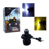 H4 Turbo Led Duo Color Para Moto 90w 9000lm