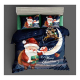 Bello Cubrecama Cobertor Navidad Quilt Verano 2 Plazas Cltxu