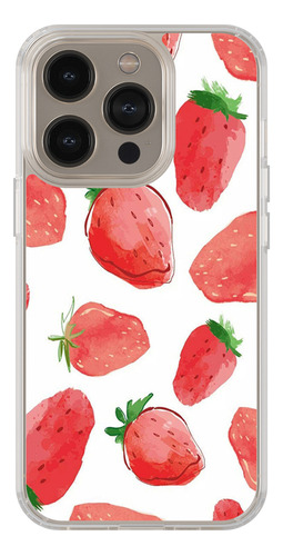 Funda Transparente Para iPhone  Mosaico Fresas!!
